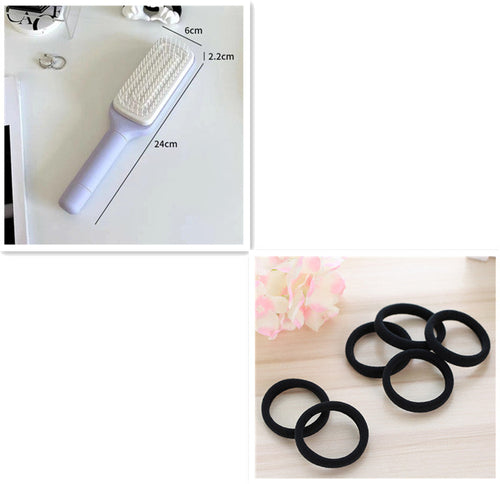 Brosse à Cheveux Auto-Nettoyante – Self Cleaning Hair Brush Antistatique - Glowbox