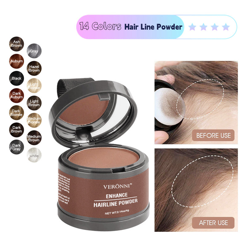 Poudre Correctrice Capillaire – Hairline Powder Anti-Calvitie & Densifiante (14 couleurs) - Glowbox