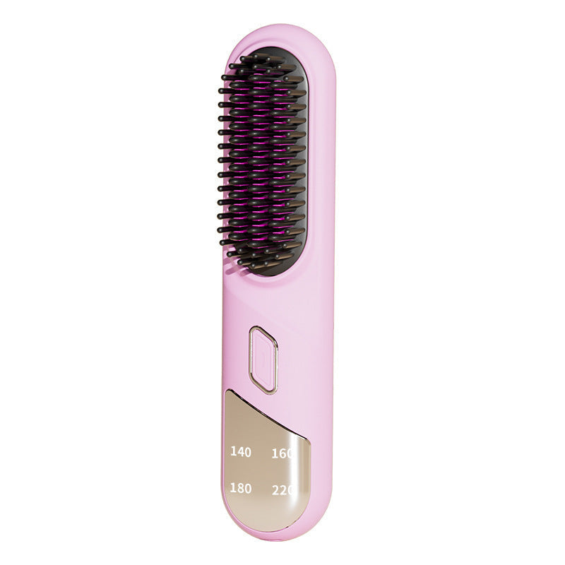 Brosse Lissante Chauffante Sans Fil – Cordless Hair Straightening Comb Rechargeable - Glowbox