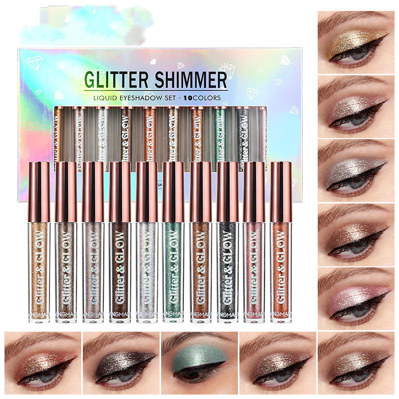 Glitter Glow Liquid Eyeshadow 10 Pcs - Glowbox