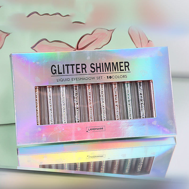 Glitter Glow Liquid Eyeshadow 10 Pcs - Glowbox