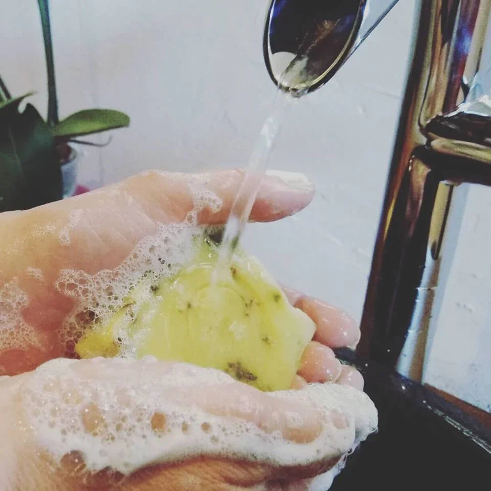 Organic Certified Solid Soap - Cedarwood with Bladderwrack 90g - Glowbox