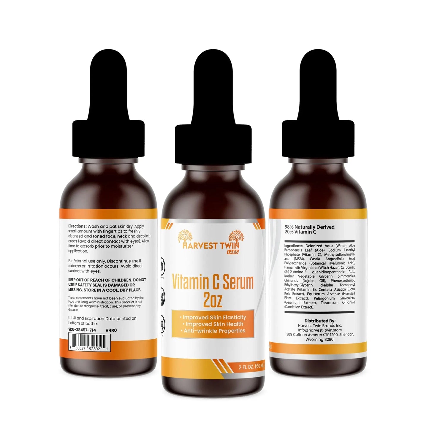 Vitamin C Serum 2oz anti-aging for skin health - Glowbox