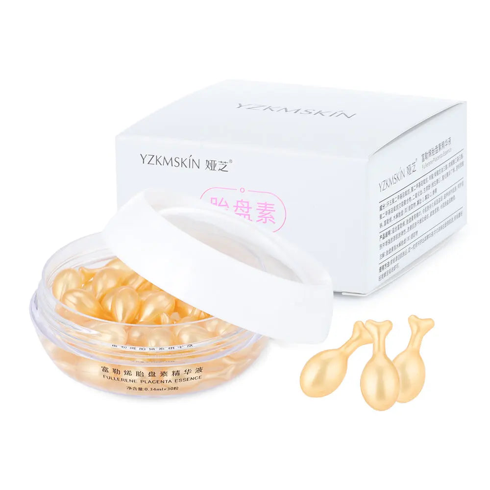 30Pcs Hyaluronic Acid Capsules Serum Hydrating Repair Moisturizing Essence Liquid Facial Deeply Nourishes Firming Skin Care - Glowbox