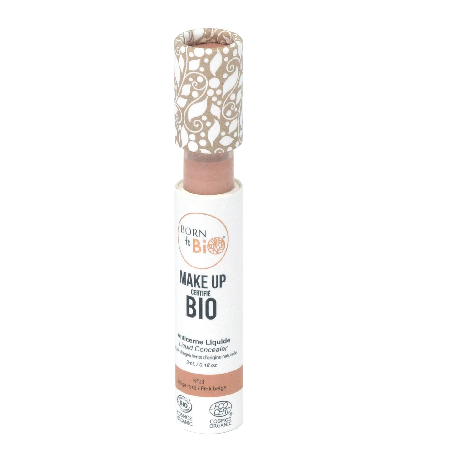 Anticernes Liquide Bio – Born to Bio (Beige Sable N°02) - Glowbox