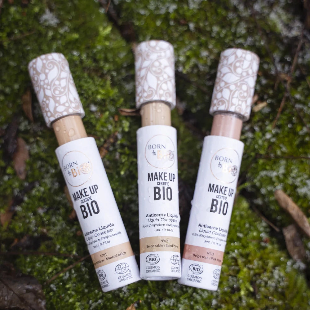 Anticernes Liquide Bio – Born to Bio (Beige Sable N°02) - Glowbox