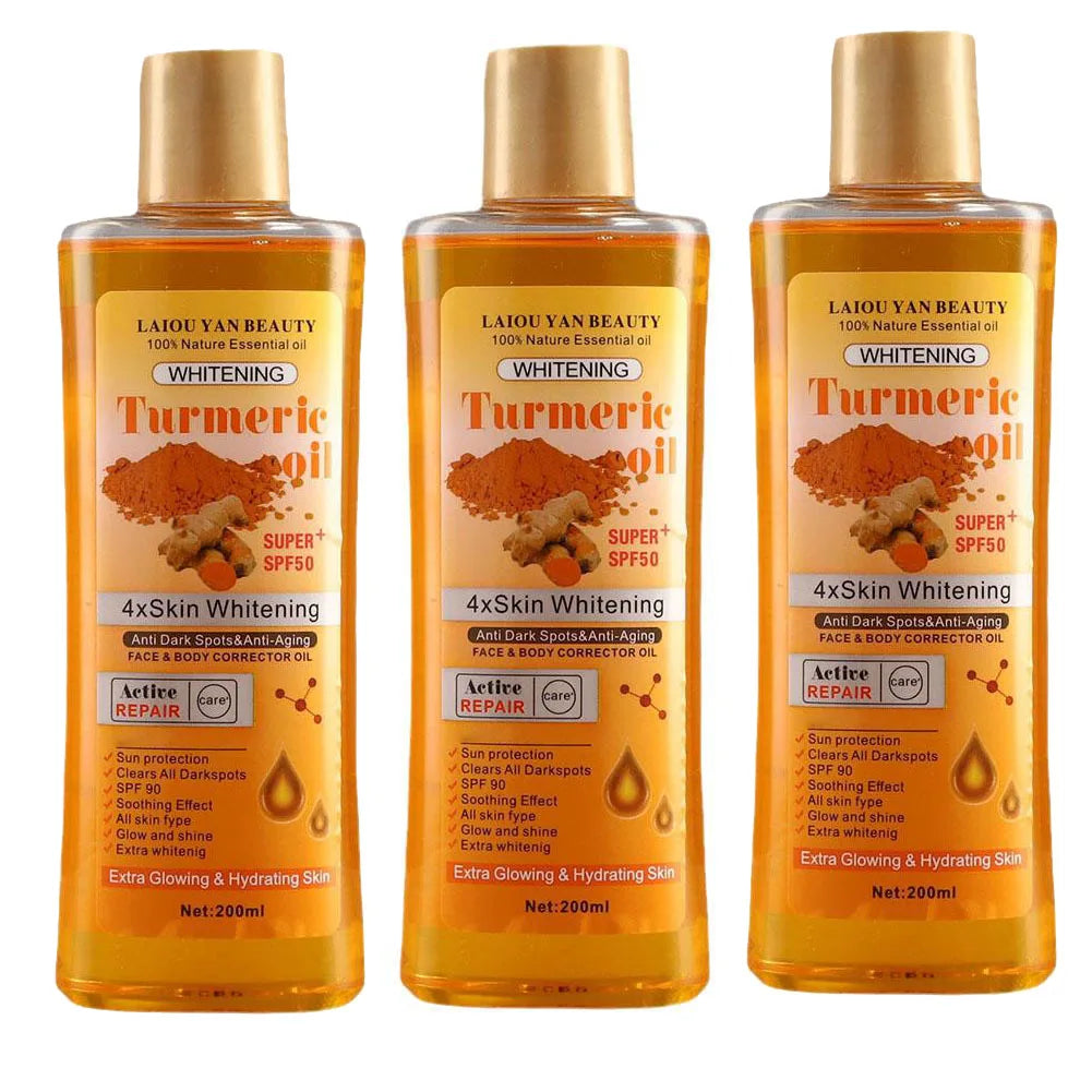 200ml Turmeric Oil Essential Oil Ginger Deep Hydration Moisturizer Nourishing Smoothing Face Serum Oil Moisturizer Skin Care - Glowbox