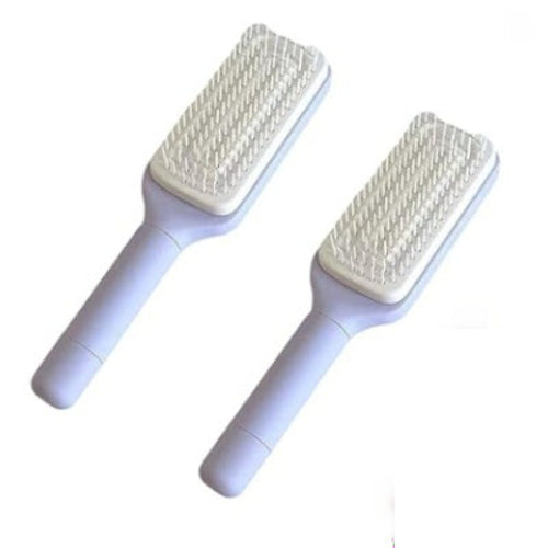Brosse à Cheveux Auto-Nettoyante – Self Cleaning Hair Brush Antistatique - Glowbox