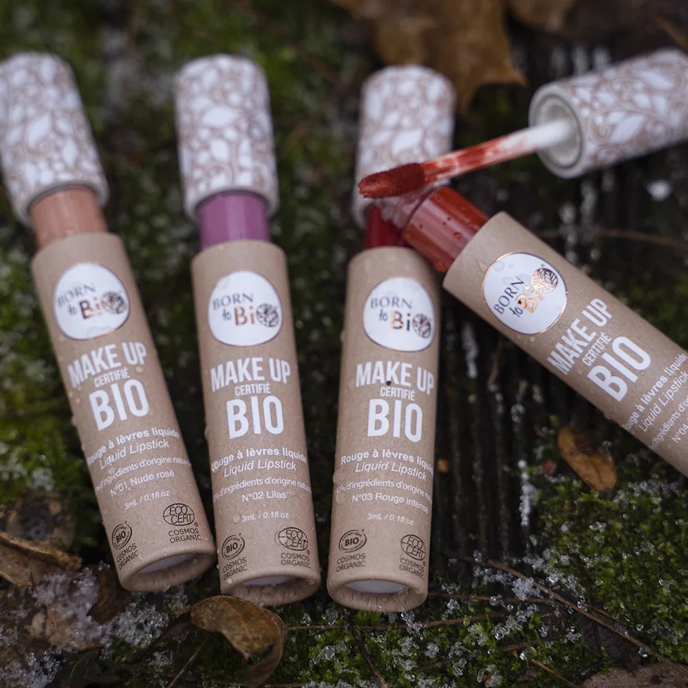 Rouge à Lèvres Liquide Bio – Born to Bio (Nude / Lilas / Rouge) - Glowbox